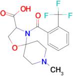 8-methyl-4-[2-(trifluoromethyl)benzoyl]-1-oxa-4,8-diazaspiro[4.5]decane-3-carboxylic acid