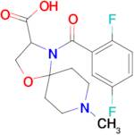 4-(2,5-difluorobenzoyl)-8-methyl-1-oxa-4,8-diazaspiro[4.5]decane-3-carboxylic acid