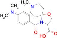 4-[4-(dimethylamino)benzoyl]-8-methyl-1-oxa-4,8-diazaspiro[4.5]decane-3-carboxylic acid