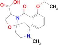 4-(2-ethoxybenzoyl)-8-methyl-1-oxa-4,8-diazaspiro[4.5]decane-3-carboxylic acid