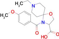 8-ethyl-4-(4-methoxybenzoyl)-1-oxa-4,8-diazaspiro[4.5]decane-3-carboxylic acid