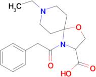 8-ethyl-4-(2-phenylacetyl)-1-oxa-4,8-diazaspiro[4.5]decane-3-carboxylic acid