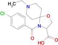 4-(4-chlorobenzoyl)-8-ethyl-1-oxa-4,8-diazaspiro[4.5]decane-3-carboxylic acid