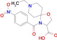 8-ethyl-4-(4-nitrobenzoyl)-1-oxa-4,8-diazaspiro[4.5]decane-3-carboxylic acid