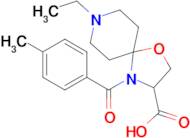 8-ethyl-4-(4-methylbenzoyl)-1-oxa-4,8-diazaspiro[4.5]decane-3-carboxylic acid