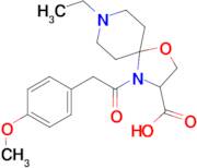 8-ethyl-4-[2-(4-methoxyphenyl)acetyl]-1-oxa-4,8-diazaspiro[4.5]decane-3-carboxylic acid