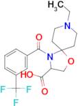 8-ethyl-4-[3-(trifluoromethyl)benzoyl]-1-oxa-4,8-diazaspiro[4.5]decane-3-carboxylic acid