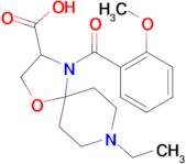 8-ethyl-4-(2-methoxybenzoyl)-1-oxa-4,8-diazaspiro[4.5]decane-3-carboxylic acid