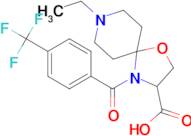 8-ethyl-4-[4-(trifluoromethyl)benzoyl]-1-oxa-4,8-diazaspiro[4.5]decane-3-carboxylic acid