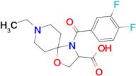 4-(3,4-difluorobenzoyl)-8-ethyl-1-oxa-4,8-diazaspiro[4.5]decane-3-carboxylic acid