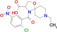 4-(2-chloro-5-nitrobenzoyl)-8-ethyl-1-oxa-4,8-diazaspiro[4.5]decane-3-carboxylic acid