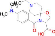 4-[4-(dimethylamino)benzoyl]-8-ethyl-1-oxa-4,8-diazaspiro[4.5]decane-3-carboxylic acid