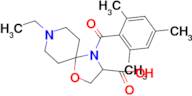 8-ethyl-4-(2,4,6-trimethylbenzoyl)-1-oxa-4,8-diazaspiro[4.5]decane-3-carboxylic acid