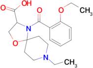 4-(2-ethoxybenzoyl)-8-ethyl-1-oxa-4,8-diazaspiro[4.5]decane-3-carboxylic acid