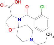 4-(2-chlorobenzoyl)-8-propyl-1-oxa-4,8-diazaspiro[4.5]decane-3-carboxylic acid