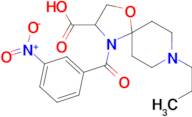 4-(3-nitrobenzoyl)-8-propyl-1-oxa-4,8-diazaspiro[4.5]decane-3-carboxylic acid