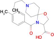 4-(4-methylbenzoyl)-8-propyl-1-oxa-4,8-diazaspiro[4.5]decane-3-carboxylic acid