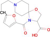 4-(furan-2-carbonyl)-8-propyl-1-oxa-4,8-diazaspiro[4.5]decane-3-carboxylic acid