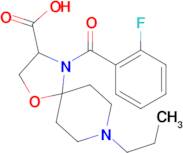 4-(2-fluorobenzoyl)-8-propyl-1-oxa-4,8-diazaspiro[4.5]decane-3-carboxylic acid