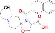 4-(naphthalene-2-carbonyl)-8-propyl-1-oxa-4,8-diazaspiro[4.5]decane-3-carboxylic acid