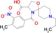 4-(4-methyl-3-nitrobenzoyl)-8-propyl-1-oxa-4,8-diazaspiro[4.5]decane-3-carboxylic acid