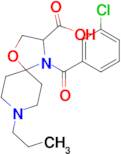 4-(3-chlorobenzoyl)-8-propyl-1-oxa-4,8-diazaspiro[4.5]decane-3-carboxylic acid