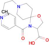 8-propyl-4-(pyridine-4-carbonyl)-1-oxa-4,8-diazaspiro[4.5]decane-3-carboxylic acid