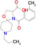 4-(3-methylbenzoyl)-8-propyl-1-oxa-4,8-diazaspiro[4.5]decane-3-carboxylic acid