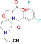 4-(3,5-difluorobenzoyl)-8-propyl-1-oxa-4,8-diazaspiro[4.5]decane-3-carboxylic acid