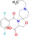 4-(2,5-difluorobenzoyl)-8-propyl-1-oxa-4,8-diazaspiro[4.5]decane-3-carboxylic acid