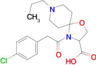 4-[2-(4-chlorophenyl)acetyl]-8-propyl-1-oxa-4,8-diazaspiro[4.5]decane-3-carboxylic acid