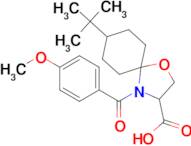 8-tert-butyl-4-(4-methoxybenzoyl)-1-oxa-4-azaspiro[4.5]decane-3-carboxylic acid