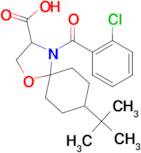 8-tert-butyl-4-(2-chlorobenzoyl)-1-oxa-4-azaspiro[4.5]decane-3-carboxylic acid