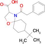 8-tert-butyl-4-(2-phenylacetyl)-1-oxa-4-azaspiro[4.5]decane-3-carboxylic acid