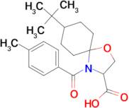 8-tert-butyl-4-(4-methylbenzoyl)-1-oxa-4-azaspiro[4.5]decane-3-carboxylic acid