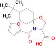 8-tert-butyl-4-(furan-2-carbonyl)-1-oxa-4-azaspiro[4.5]decane-3-carboxylic acid