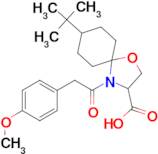 8-tert-butyl-4-[2-(4-methoxyphenyl)acetyl]-1-oxa-4-azaspiro[4.5]decane-3-carboxylic acid