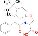 8-tert-butyl-4-(2-phenylbutanoyl)-1-oxa-4-azaspiro[4.5]decane-3-carboxylic acid