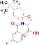 8-tert-butyl-4-(3-fluorobenzoyl)-1-oxa-4-azaspiro[4.5]decane-3-carboxylic acid