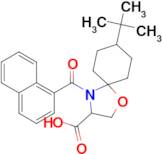 8-tert-butyl-4-(naphthalene-1-carbonyl)-1-oxa-4-azaspiro[4.5]decane-3-carboxylic acid