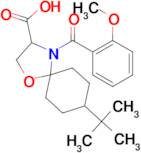 8-tert-butyl-4-(2-methoxybenzoyl)-1-oxa-4-azaspiro[4.5]decane-3-carboxylic acid