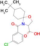 8-tert-butyl-4-(3-chlorobenzoyl)-1-oxa-4-azaspiro[4.5]decane-3-carboxylic acid