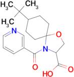 8-tert-butyl-4-(pyridine-3-carbonyl)-1-oxa-4-azaspiro[4.5]decane-3-carboxylic acid