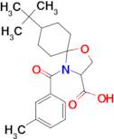 8-tert-butyl-4-(3-methylbenzoyl)-1-oxa-4-azaspiro[4.5]decane-3-carboxylic acid