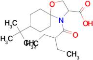 8-tert-butyl-4-(2-ethylbutanoyl)-1-oxa-4-azaspiro[4.5]decane-3-carboxylic acid