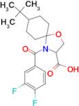 8-tert-butyl-4-(3,4-difluorobenzoyl)-1-oxa-4-azaspiro[4.5]decane-3-carboxylic acid