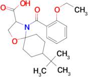 8-tert-butyl-4-(2-ethoxybenzoyl)-1-oxa-4-azaspiro[4.5]decane-3-carboxylic acid