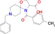 8-benzyl-4-(4-methylbenzoyl)-1-oxa-4,8-diazaspiro[4.5]decane-3-carboxylic acid