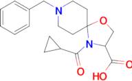 8-benzyl-4-cyclopropanecarbonyl-1-oxa-4,8-diazaspiro[4.5]decane-3-carboxylic acid