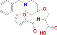 8-benzyl-4-(furan-2-carbonyl)-1-oxa-4,8-diazaspiro[4.5]decane-3-carboxylic acid